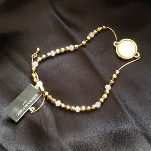 Banana Republic Pearlized Beaded Slider Bracelet